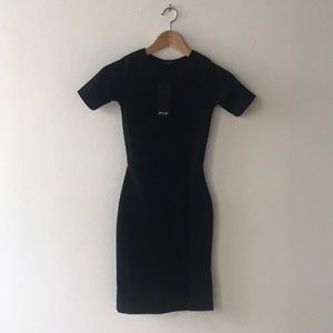Slit Down Bodycon Dress